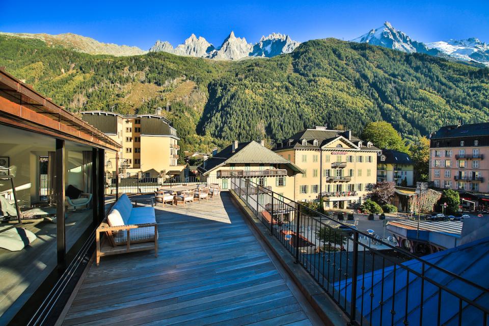 Apartment in Chamonix Mont-Blanc terrace | FedArch Architects